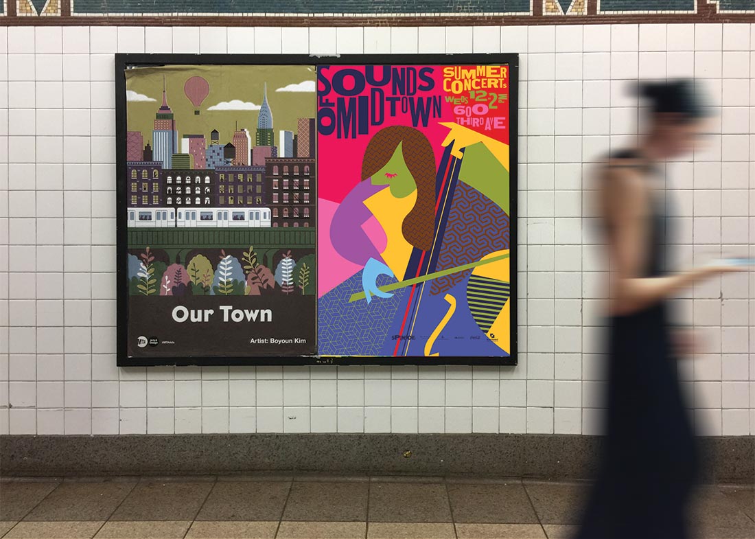 Sounds of Midtwon subway poster
