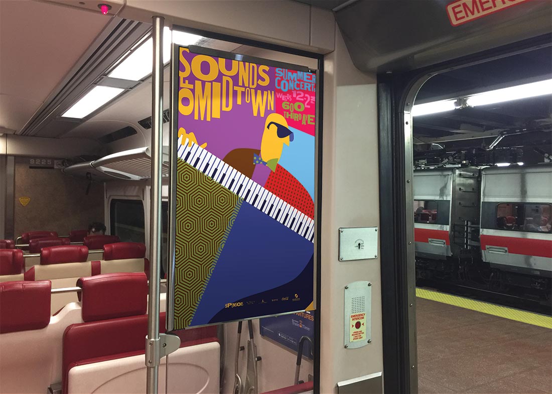 Sounds of Midtwon train poster